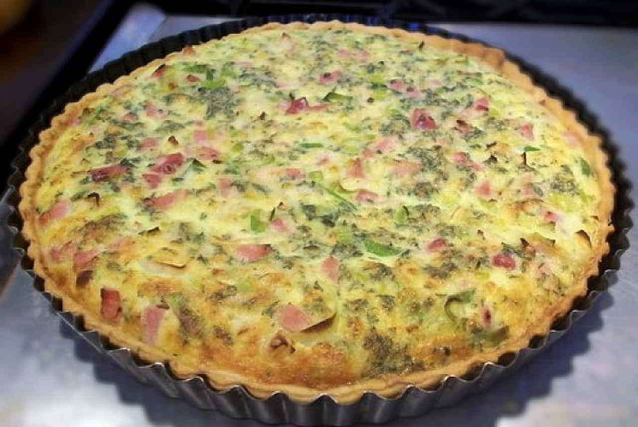 Recette Quiche Aux Poireaux Et Jambon De Pays - Recettes Et Terroirs