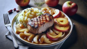 Recette filet mignon de porc aux pommes et au cidre