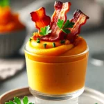 Recette verrine au butternut, chorizo et lard